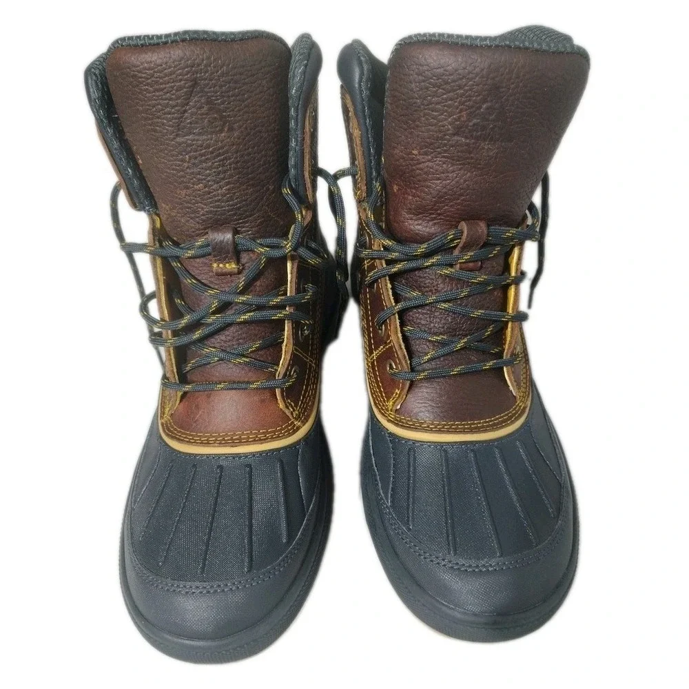 Nike Woodside 2 High ACG Brown‎ Gold Black Beige 525393-770 Snow Rain Boots Sz8